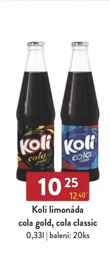 Astur&Qanto KOLI limonáda cola gold, cola classic nabídka