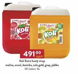 Astur&Qanto KOLI Extra hustý sirup malina, oranž, bezinka, cola gold, grep, jablko nabídka
