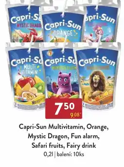 Capri-Sun Multivitamin, Orange, Mystic Dragon, Fun alarm, Safari fruits, Fairy drink