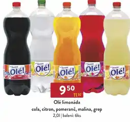 Astur&Qanto Olé limonáda cola, citron, pomeranč, malina, grep nabídka