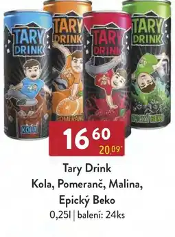 Astur&Qanto Tary Drink Kola, Pomeranč, Malina, Epický Beko nabídka