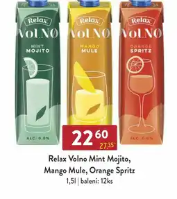 Astur&Qanto Relax Volno Mint Mojito, Mango Mule, Orange Spritz nabídka