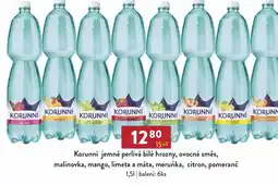 Astur&Qanto Korunní jemně perlivá bílé hrozny, ovocná směs, malinovka, mango, limeta a máta, meruňka, citron, pomeranč nabídka