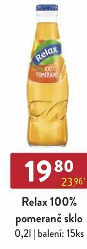 Astur&Qanto Relax 100% pomeranč sklo nabídka