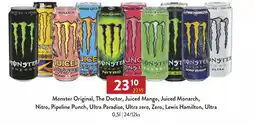 Astur&Qanto Monster Original, The Doctor, Juiced Mango, Juiced Monarch, Nitro, Pipeline Punch, Ultra Paradise, Ultra zero, Zero nabídka