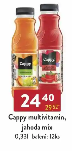 Astur&Qanto Cappy multivitamin, jahoda mix nabídka