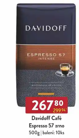 Astur&Qanto Davidoff Café Espresso 57 zrno nabídka