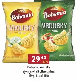 Astur&Qanto Bohemia Vroubky sýr s jarní cibulkou, pizza nabídka