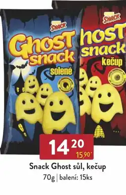 Snack Ghost sůl, kečup