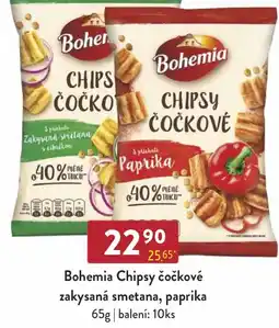Astur&Qanto Bohemia Chipsy čočkové zakysaná smetana, paprika nabídka