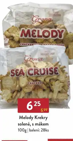Melody Krekry solené, s mákem