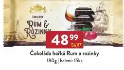 Astur&Qanto Čokoláda hořká Rum a rozinky nabídka