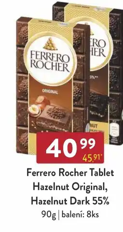Astur&Qanto Ferrero Rocher Tablet Hazelnut Original, Hazelnut Dark 55% nabídka