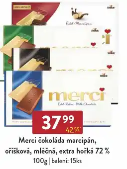 Astur&Qanto Merci čokoláda marcipán, oříšková, mléčná, extra hořká 72% nabídka