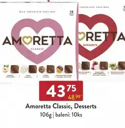 Astur&Qanto Amoretta Classic, Desserts nabídka