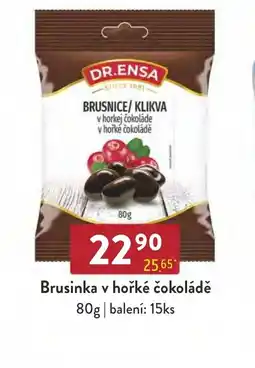 Astur&Qanto DR.ENSA Brusinka v hořké čokoládě nabídka