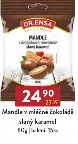 Astur&Qanto DR.ENSA Mandle v mléčné čokoládě slaný karamel nabídka