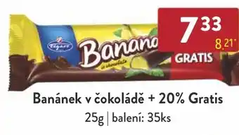 Astur&Qanto Banánek v čokoládě + 20% Gratis nabídka