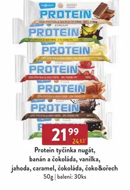 Astur&Qanto Protein tyčinka nugát, banán a čokoláda, vanilka, nabídka