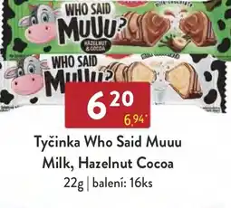 Tyčinka Who Said Muuu Milk, Hazelnut Cocoa
