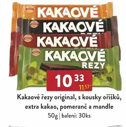 Astur&Qanto Kakaové řezy original, s kousky oříšků, extra kakao, pomeranč a mandle nabídka
