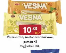 Vesna citron, smetanovo-vanilkové, pomeranč