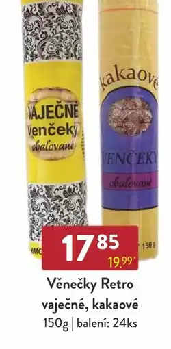 Astur&Qanto Věnečky Retro vaječné, kakaové nabídka
