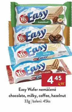 Easy Wafer nemáčené chocolate, milky, coffee, hazelnut
