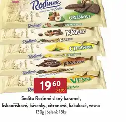 Sedita Rodinné slaný karamel, lískooříškové, kávenky, citronové, kakakové, vesna
