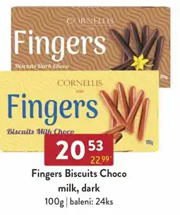 Astur&Qanto Fingers Biscuits Choco milk, dark nabídka