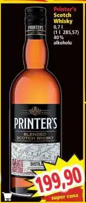 Norma Printer's Scotch Whisky nabídka