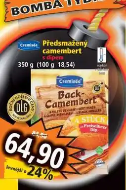Norma Předsmažený camembert s dipem nabídka