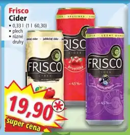 Norma Frisco Cider nabídka