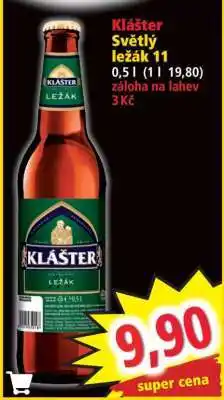 Norma Klášter Světlý ležák 11° nabídka