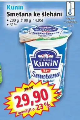 Norma Kunín Smetana ke šlehání nabídka