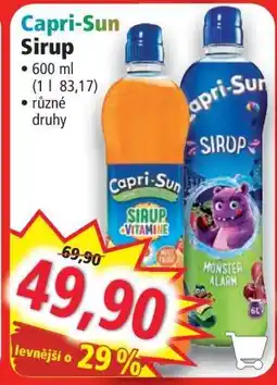 Norma Capri-Sun Sirup nabídka