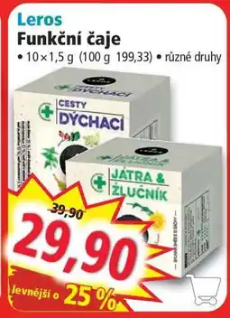 Norma Leros Funkční čaje nabídka