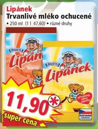 Norma Lipánek Trvanlivé mléko ochucené nabídka
