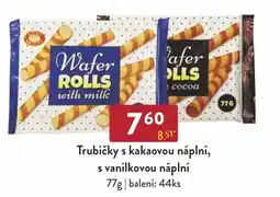 Astur&Qanto Trubičky s kakaovou náplní, s vanilkovou náplní nabídka
