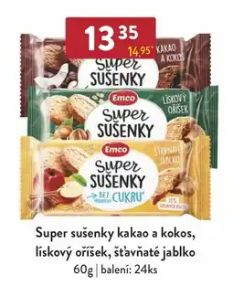 Astur&Qanto Super sušenky kakao a kokos, lískový oříšek, šťavňaté jablko nabídka