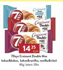 Astur&Qanto 7Days Croissant Double Max kakao&kokos, kakao&vanilka, vanilka&višeň nabídka