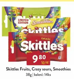 Astur&Qanto Skittles Fruits, Crazy sours, Smoothies nabídka