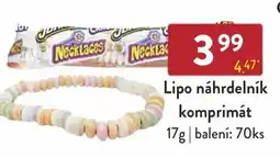 Lipo náhrdelník komprimát