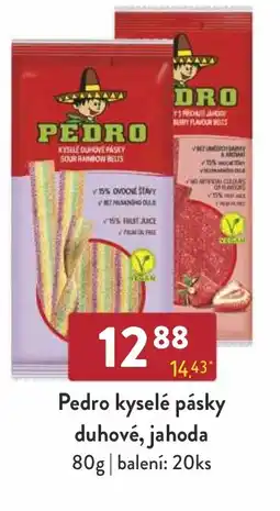 Astur&Qanto PEDRO kyselé pásky duhové, jahoda nabídka