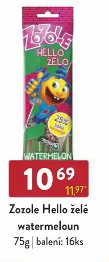 Astur&Qanto Zozole Hello želé watermeloun nabídka