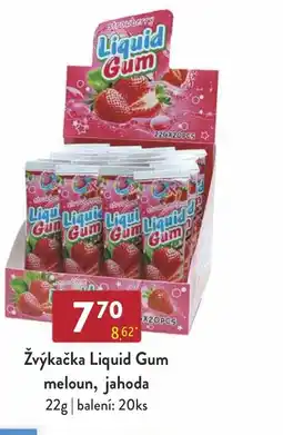 Žvýkačka Liquid Gum meloun, jahoda