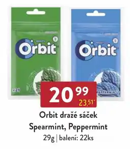 Astur&Qanto Orbit dražé sáček Spearmint, Peppermint nabídka