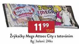 Astur&Qanto Žvýkačky Mega Attoos City s tetováním nabídka