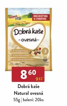 Astur&Qanto BONAVITA Dobrá kaše Natural ovesná nabídka