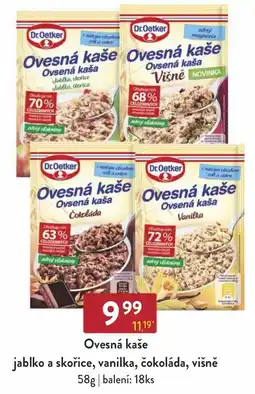 Astur&Qanto Dr.Oetker Ovesná kaše jablko a skořice, vanilka, čokoláda, višně nabídka